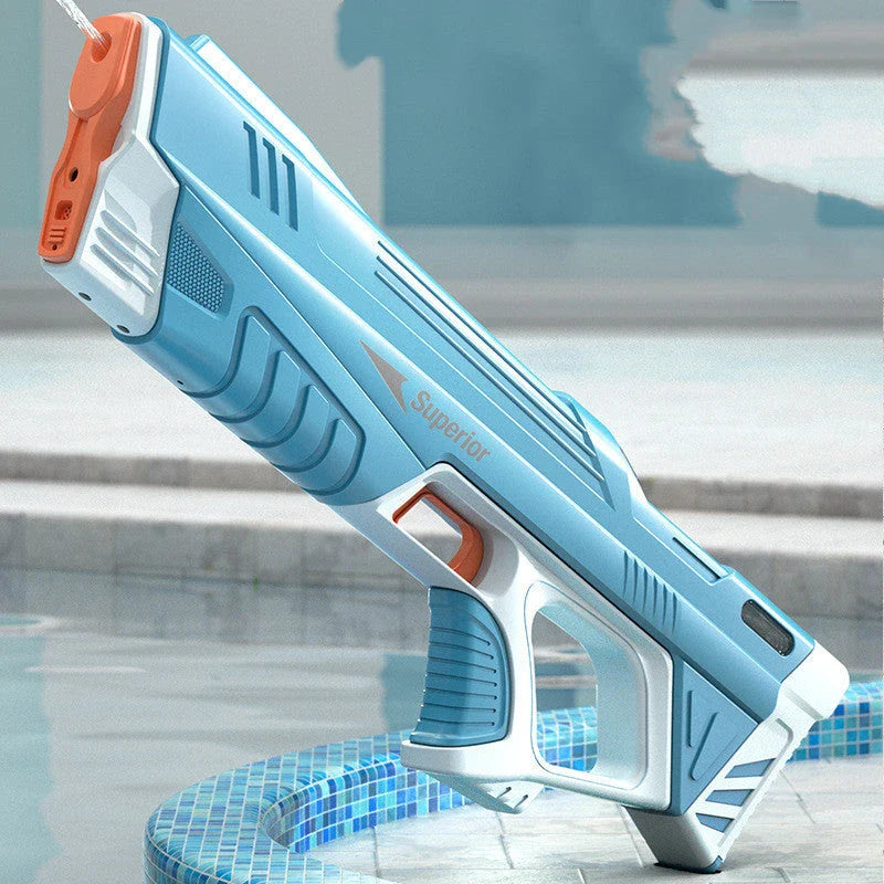 Automatic Electric Water Gun with motorized pressurization system for powerful, continuous water blasting