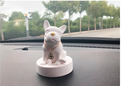 Car perfume aromatherapy decoration measuring 9.5cm × 7cm with mineral powder construction and essential oil