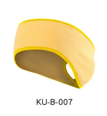 Premium sports headband with 4-way stretch fabric, soft fleece lining, and full ear coverage for comfortable workouts and outdoor activities