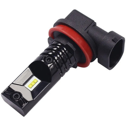 H11 H8 CSP 80W high power automotive LED front fog lamp with aviation aluminium housing.