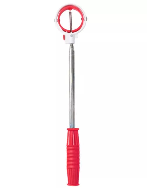 Stainless steel retractable golf ball picker with ABS handle in multiple colors