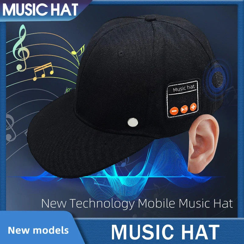 Bluetooth music hat for tennis and outdoor activities with sun protection