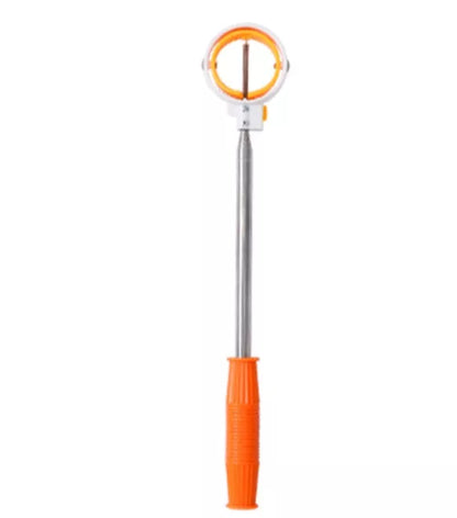 Stainless steel retractable golf ball picker with ABS handle in multiple colors