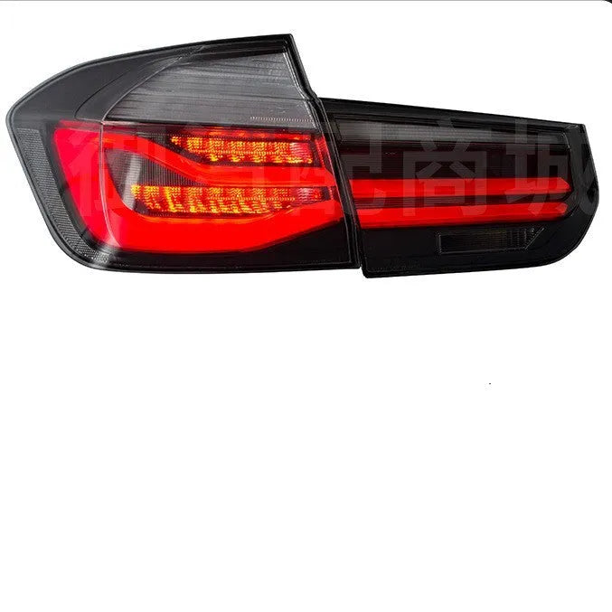 BMW 3 Series modified LED tail light assembly in red or smoked black housing.
