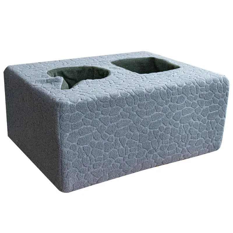 Reading pillow 62x55x30cm with memory foam filler, armrests, and cup holder in blue, grey, or navy blue