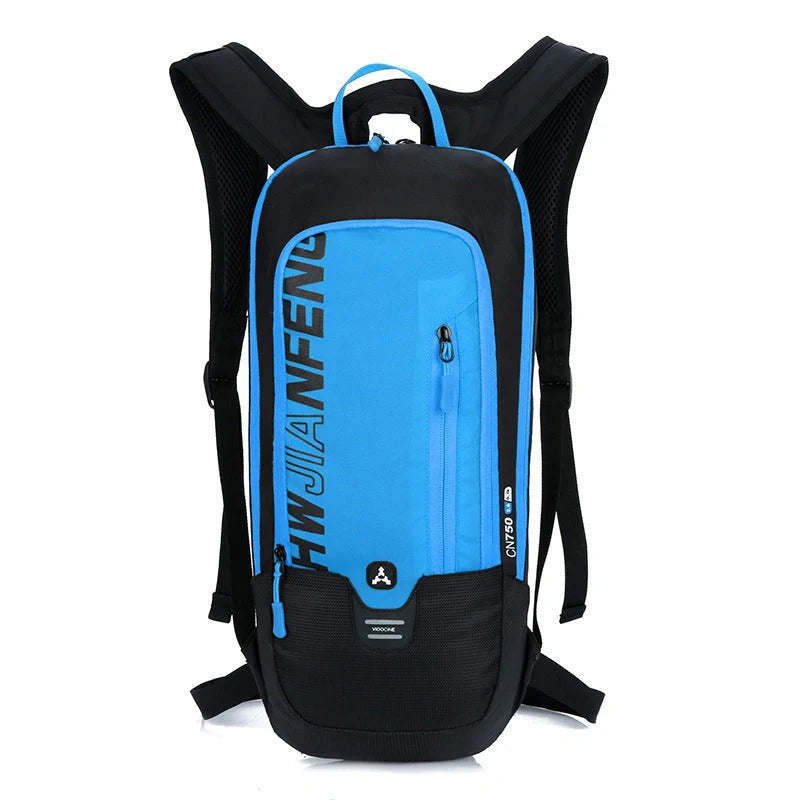 Medium cloth outdoor cycling backpack with balanced dimensions for even weight distribution