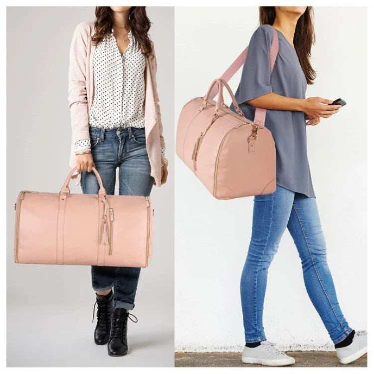 Spacious Travel Duffel Bag - Versatile Women's Handbag with Folding Suit Compartment in Multiple Color Options
