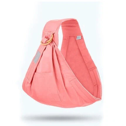 Adjustable baby wrap carrier in various colors for comfortable infant carrying