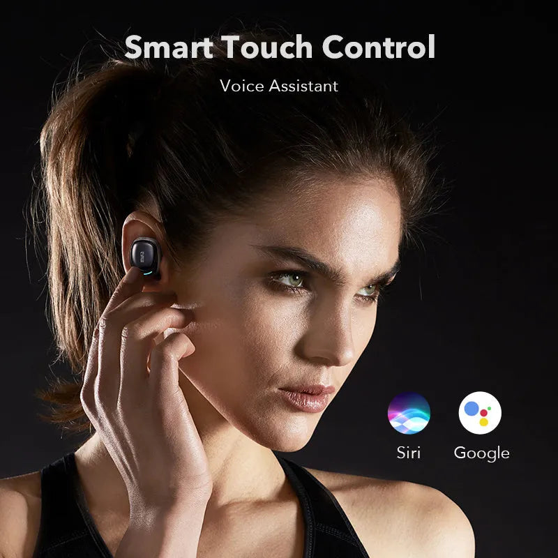 Wireless Bluetooth TWS X8 Headphones with 6mm Speaker, 20Hz-20KHz Frequency Response, 40mAh Earbud Battery, 450mAh Charging Case, Bluetooth 5.0, Black or White