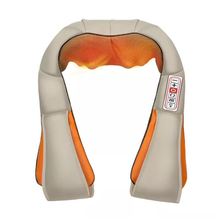 U Shape Electrical Shiatsu Massager with infrared heating for back, neck, and shoulder relief