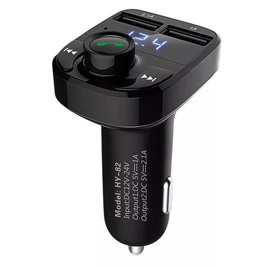 Bluetooth Car Kit with FM Transmitter and Dual USB Charger for cars