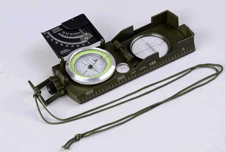 American multi-function K4074 slope gauge in Army Green with luminous dial