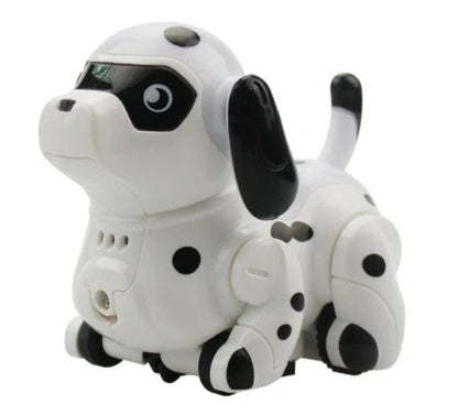 Interactive optical sensor pet toy robot following a black line on paper