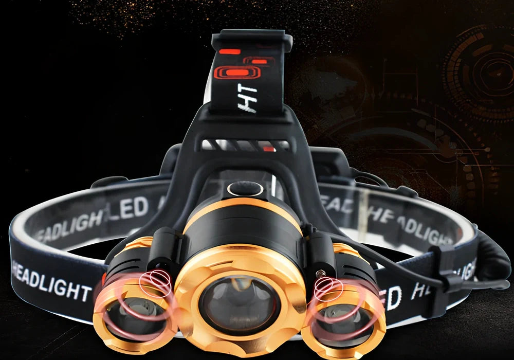 Camping light with 5800mAh battery and 20W LED output for outdoor use