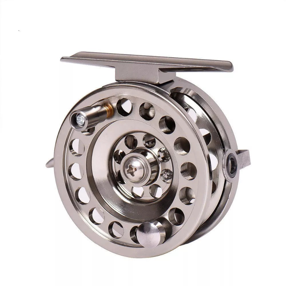 Front Round Rock Rod Wheel - Lightweight aluminum fishing reel with brake handle