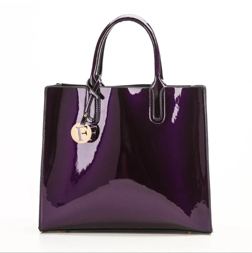 Versatile patent leather shoulder and crossbody handbags in a variety of classic and contemporary colors