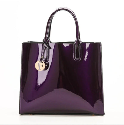 Versatile patent leather shoulder and crossbody handbags in a variety of classic and contemporary colors
