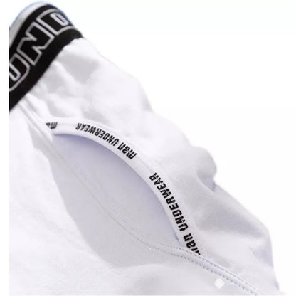 Men's cotton boxer underpants with antibacterial feature in solid colors