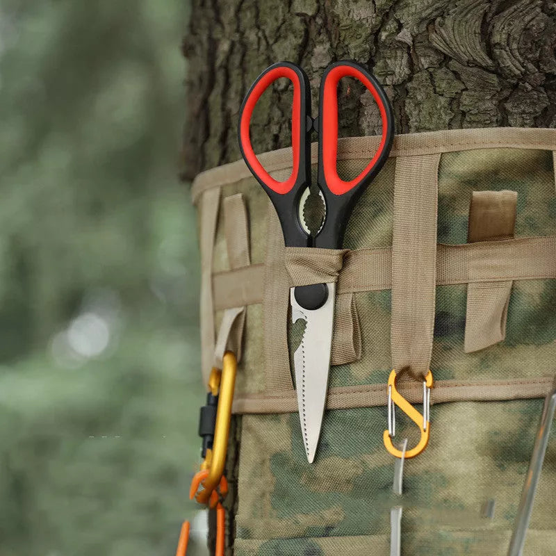 Koala Camping Tableware Storage Bag in Khaki, Black, or Green with lock buckle and double strap
