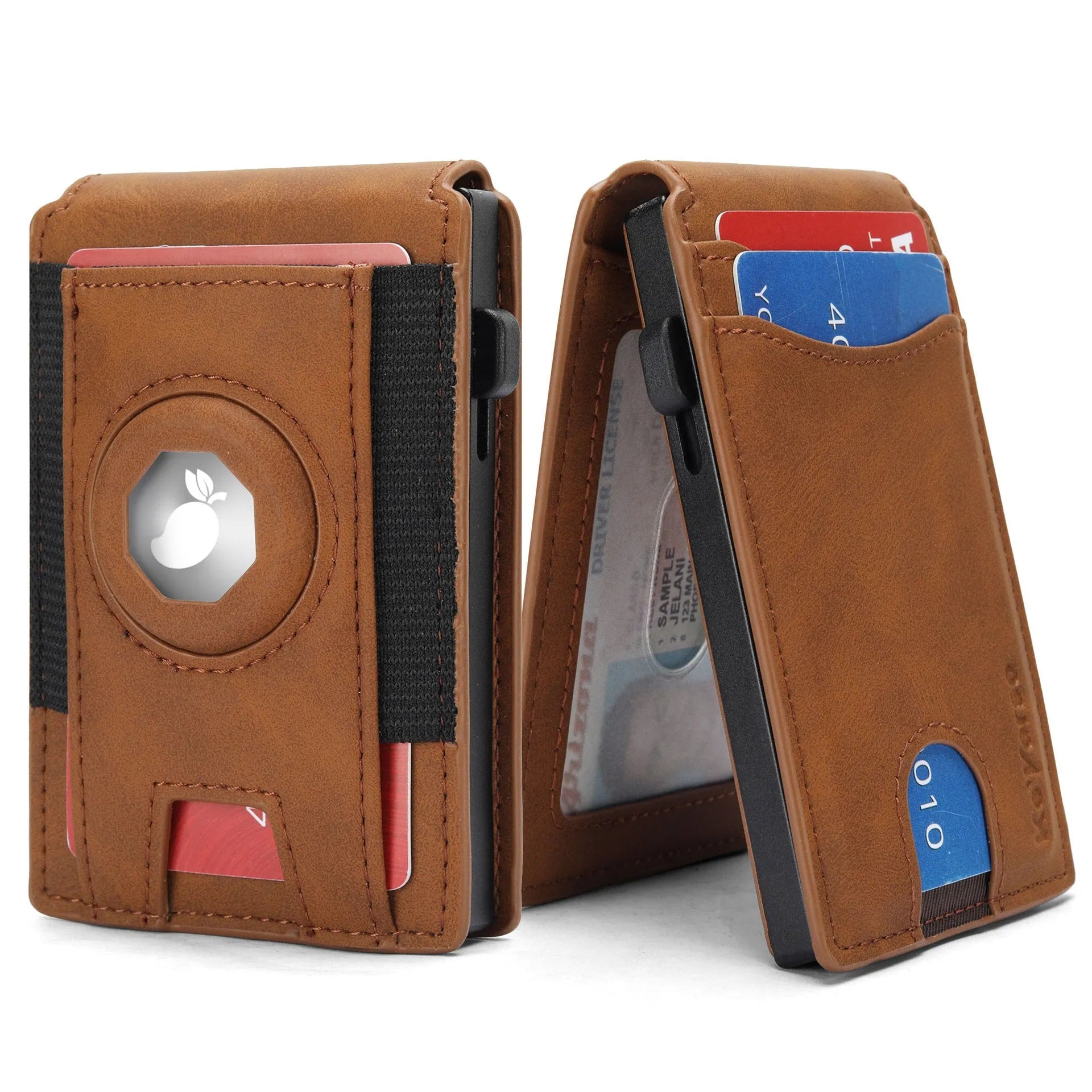 Men's RFID blocking card holder wallet in microfiber available in three colours