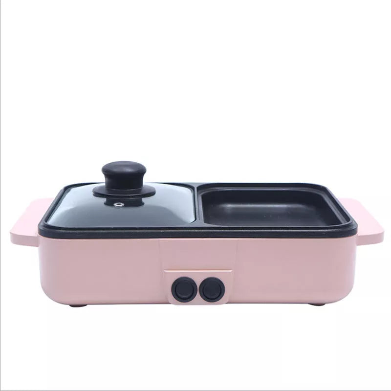 Electric Multifunctional Mini Pot in various colors, compact size for efficient cooking