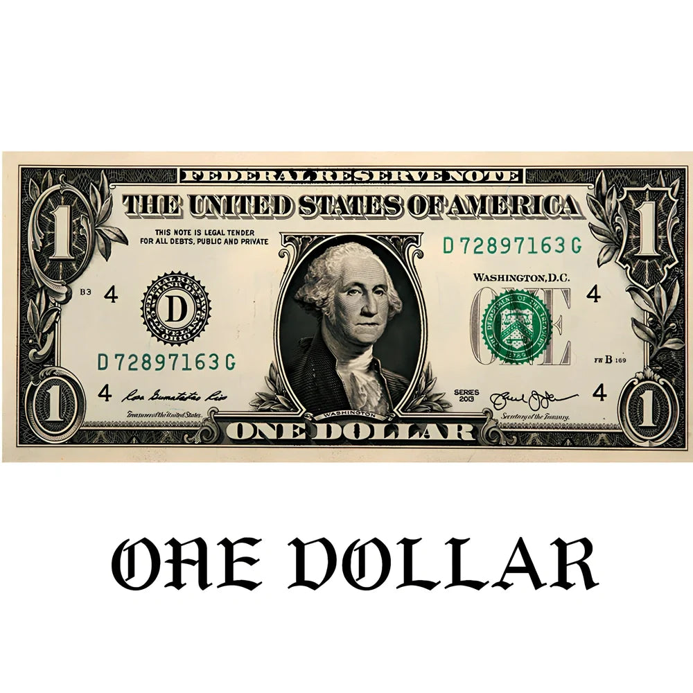 Retro dollar print fashion carpet in multiple sizes from 40cm to 80cm width options for entrance and corridor use