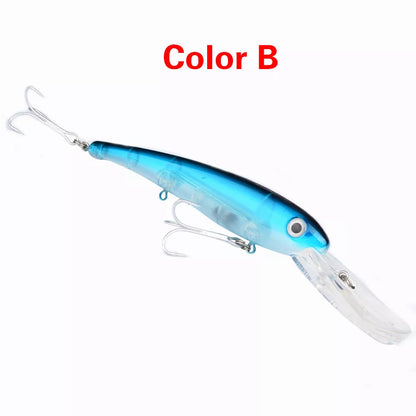 20CM Glossy Mino Fishing Lure with vibrant colors and durable ABS construction