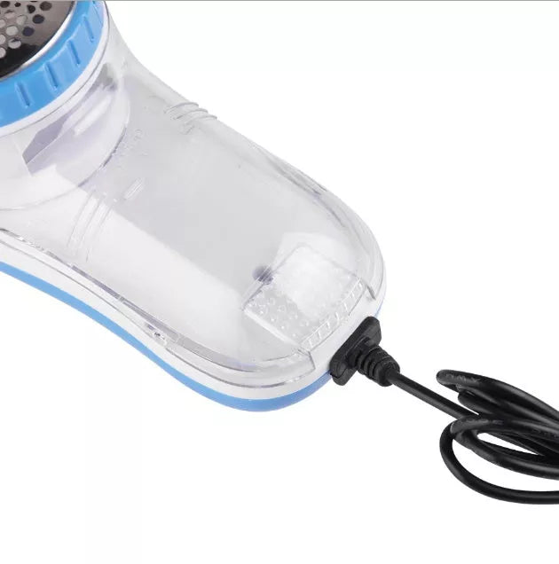 High-power fabric shaver with USB charging and stainless steel blades