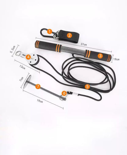 High Pull Jack Bar Tensioner Dumbbell for strength training with durable metal construction