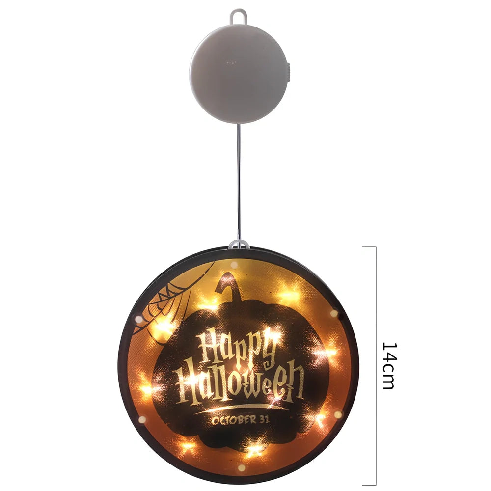Halloween LED modelling lantern with 160mm PVC shell and atmospheric glow