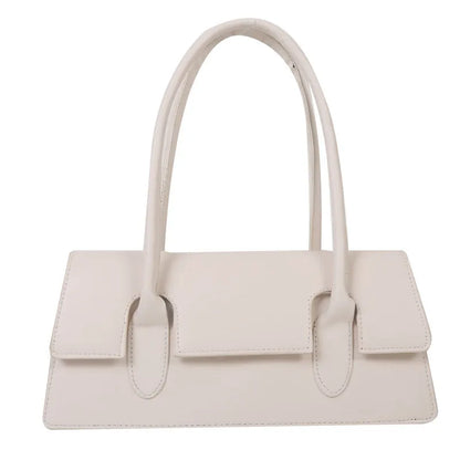 Women's PU small square shoulder bag in street trend style with document compartment