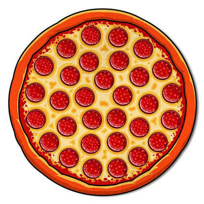 Cotton pareo scarf with fun food prints in various colors for sun protection