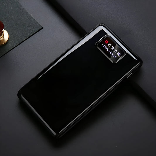 Black and white DIY 18650 battery power bank charging case kit for six cells