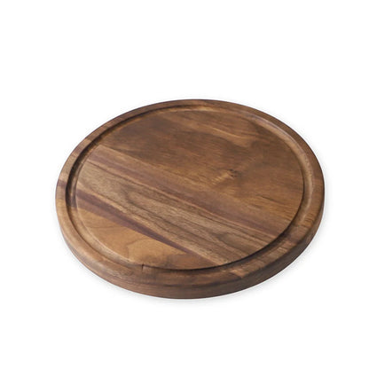 Premium black walnut wood cutting board with a versatile 2-sided design for chopping, slicing, and serving in the kitchen