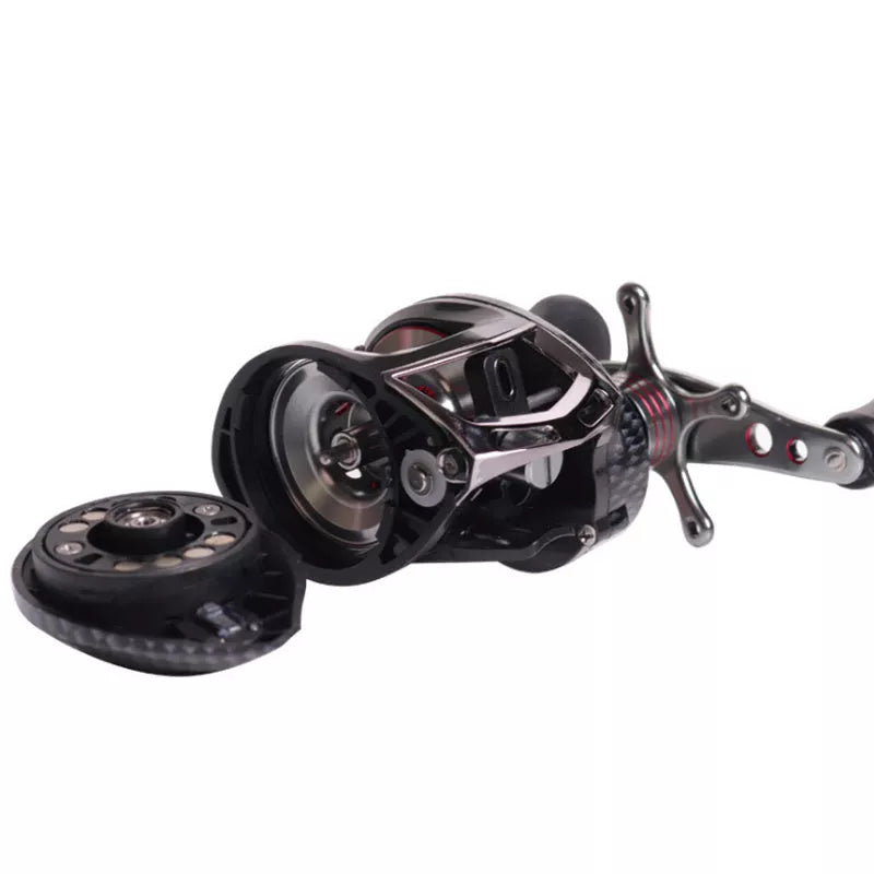 Raistar double centrifugal fishing reel with aluminum wheel and metal star brake