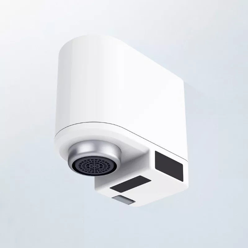 Infrared induction water saving device for faucets with USB charging