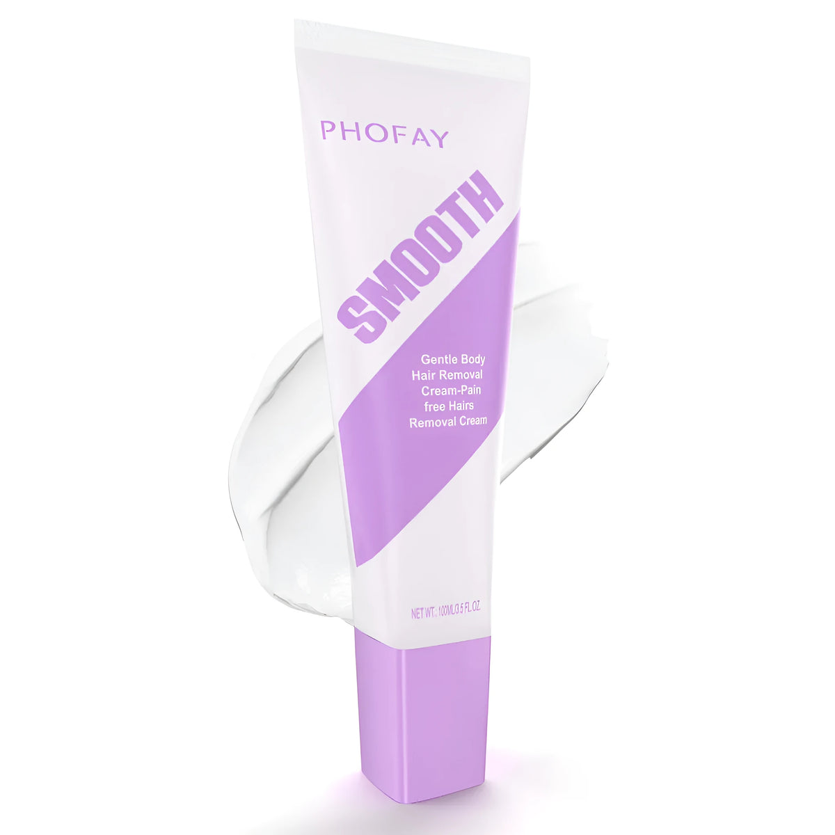 Pain free hair removal cream with moisturising formula and included scraper tool