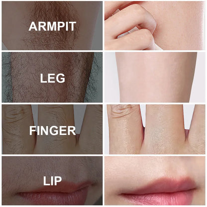 Pain free hair removal cream with moisturising formula and included scraper tool