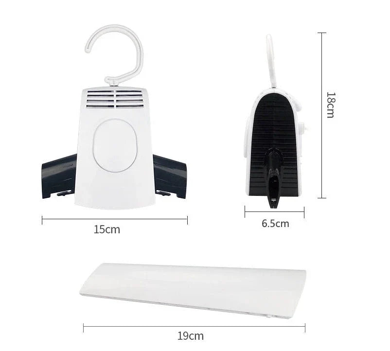 Portable Clothes and Shoe Dryer with Foldable Electric Design for Travel and Home Use