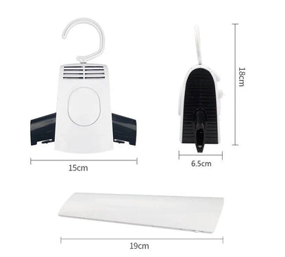 Portable Clothes and Shoe Dryer with Foldable Electric Design for Travel and Home Use