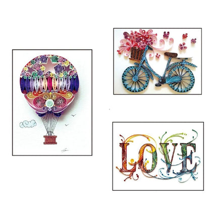 Premium DIY Paper Quilling Art Craft Kit with Vibrant Pre-cut Paper Strips, Essential Tools, and Detailed Instructions for Unique Handmade Projects