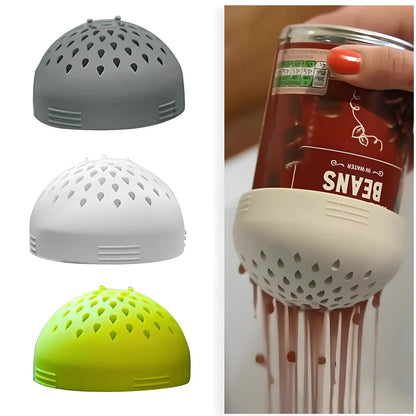 White food grade silicone mini funnel lid with 73mm diameter and integrated strainer function