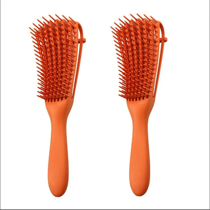 Knotted Haircut Massage Octopus Curling Comb in various colors for gentle detangling and scalp massage