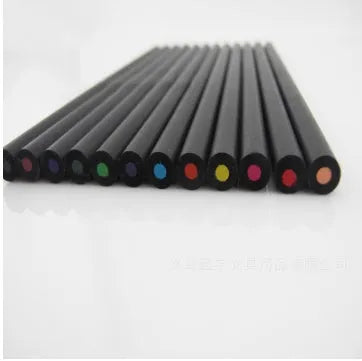 Wooden painting pencil set with first class elm shell, 12 colours, and 3.0mm lead hardness