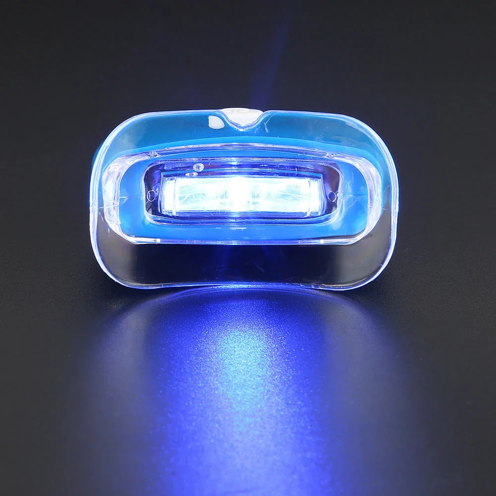 Premium blue LED teeth whitening lamp for a radiant, camera-ready smile