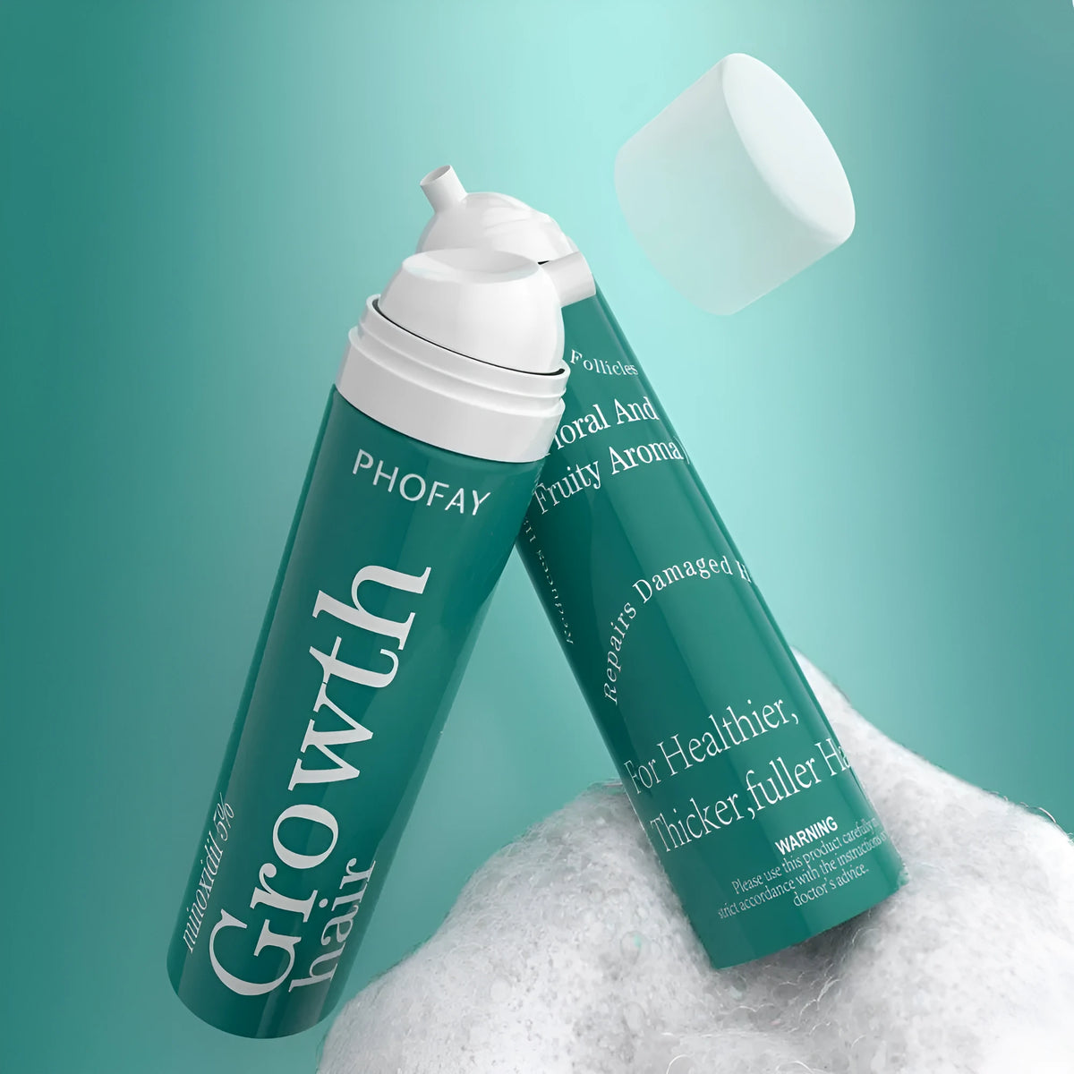 CH004 Minoxidil 5% Anti-Hair Loss Mousse 60g canister bottle for hair regrowth treatment