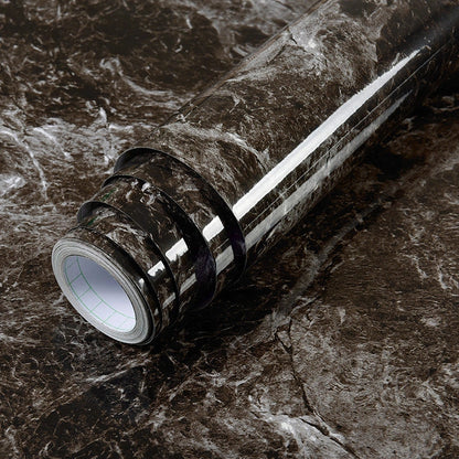 Premium peel-and-stick marble-look wall panels in various colors and sizes for kitchen and bathroom renovations