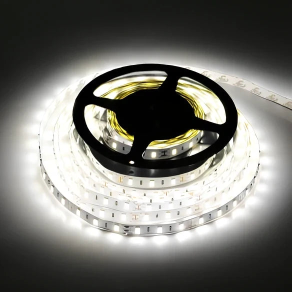 5m flexible LED strip light with 60 LEDs per metre, waterproof coating and adhesive backing
