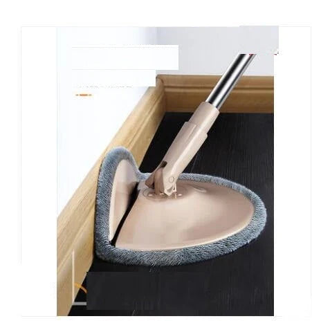 Rotary Mop with Microfiber Cloth and Stainless Steel Handle for Efficient Wet and Dry Cleaning