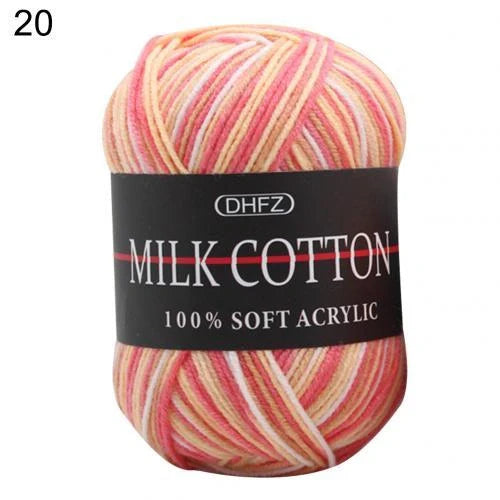 Multi-color jacquard knitting yarn for vibrant DIY projects